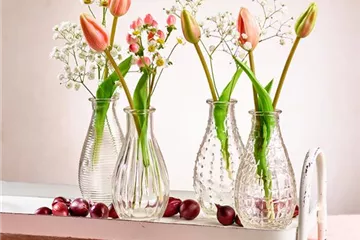 Schnittige Tischdekoration